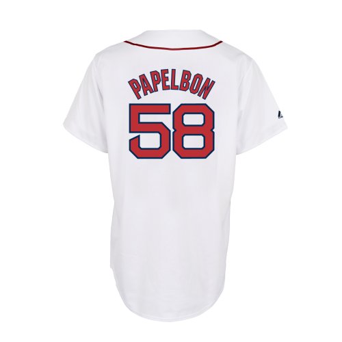 MLB Jonathan Papelbon Boston Red Sox Replica Home Jersey (Medium)