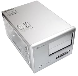 SilverStone Aluminum MicroATX Desktop Computer Case SG01S-W - Retail (Silver)