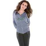 Touch by Alyssa Milano St. Louis Rams Women's Tried and True Full Zip Hooded Sweatshirt Extra Large