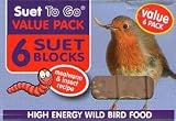 Suet To Go - 6 Suet Blocks - Mealworm & Insect Recipe