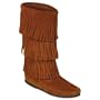 Calf Hi 3-Layer Fringe Boot