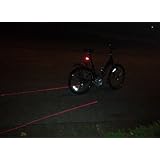 Cycling Bicycle Bike Beam Rear Tail Safety Caution Led Laser Flashing Warning Lamp Light