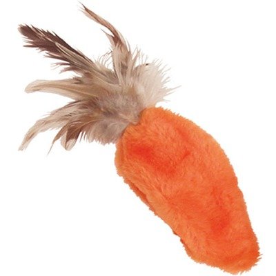 Detail image Kong NH4 Feather Top Carrot Cat Toy