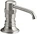 KOHLER K-7346-BS HiRise Stainless Soap or Lotion Dispenser, Brushed Stainless
