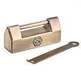 古錠前   アンティーク調  錠前  南京錠　囍文字付き  錠前と鍵 セット　長4.3cm×高1.8cm×厚1.3cm　　銅色