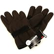 Winter Fleece Velcro Ski Thinsulate Gloves Brown M/L