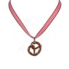 Alpenfl�stern Trachten-Halskette Breze (rot) - bayerischer Trachtenschmuck, Dirndlkette und Trachten-Halskette f�rs Dirndl