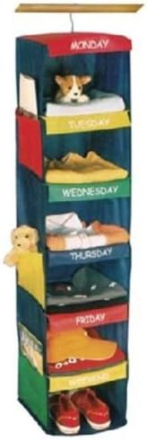 Kids Daily Activity Organizer, 6 Shelf Hanging Closet, New