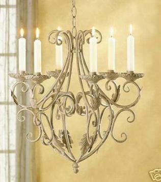 Victorian chic Vintage Iron Candle Holder