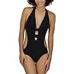 Xhilaration&reg; Juniors One Piece Criss Cross Monokini Swimsuit - Black