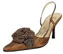 Hard Shinny Satin, Pleat, with Buckle Fully Beaded Rose - Heel 3" - Evening Raquel Shoe
