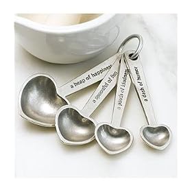 valentine's day gift - heart measuring spoons