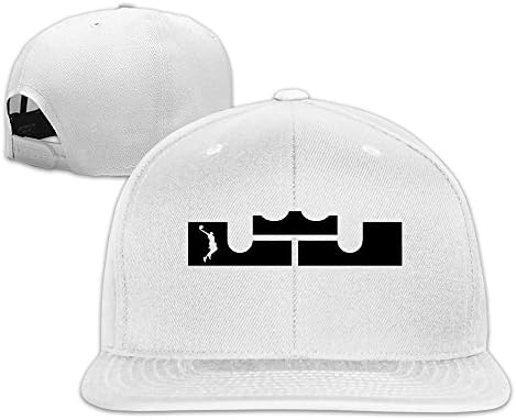 Cleveland Cavaliers LeBron James Black Logo Snapback Cap White