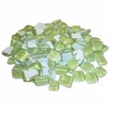 Softglas ~750 Mosaiksteine Polygonal Hellgrün
