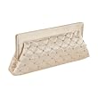 Savanna Quilted Satin Clutch