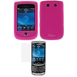 GTMax Hot Pink Silicone Skin Soft Cover Case + LCD Screen Protector for AT& ....