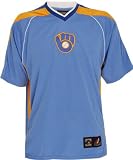 Milwaukee Brewers Cooperstown Throwback Impact V-Neck Jersey