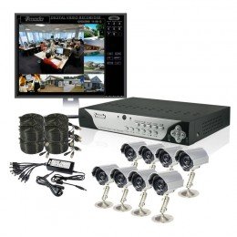ZMODO 8 CH Video Surveillance Security DVR Camera System - iPhone & Android