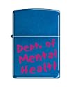 Zippo "Department of Mental Health" Cerulean Finish Lighter, 7293