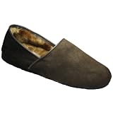 Mirak David Suede Slip-On Slipper / Mens Slippers / Classic Mens Slippers
