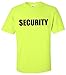 SECURITY | Event Safety Cotton Two Side Print Neon Unisex T-shirt