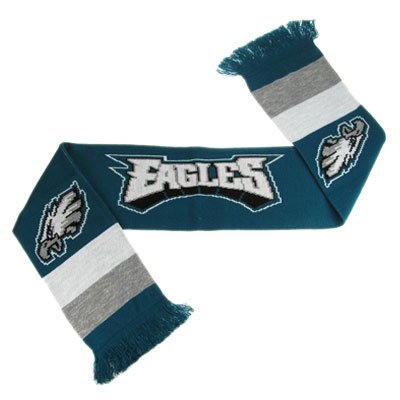 Philadelphia Eagles Authentic NFL Knitted Scarf Made in the UK