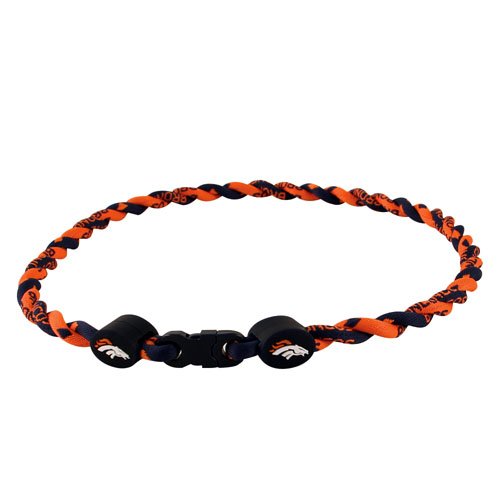 Denver Broncos Twist Titanium Necklace