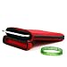 Apple Ipad Ruby Red Snug Fit Canteen Style Hard Cube Case With Tilt Stand For Apple Ipad Tablet ( 3g , Wifi , Wifi + 3g, Mb292ll/a Tablet ) + Vg Live * Laugh * Love Silicone Wrist Band!!!