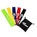 Jaguarro Fitness Experts Exercise Resistance Loop Bands - Set of 5 Multicolor Fitness Bands - Carry Bag and eBook