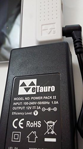 eTauro AC Power Pack II 12V 3A 2.1mm Barrel Connector. This Package Does not Include car Charging Cable. Car Charging Cable is Available in Our Power Pack Plus Package.