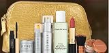 41k1QYFsvZL. SL160  Elizabeth Arden NEW! Winter Holidays 2011 9 piece Beauty Skin Care Gift Set: PREVAGE Face Advanced Anti aging Serum + PREVAGE Day Intensive Anti aging Moisture Cream SPF 30 + PREVAGE Night Anti aging Restorative Cream + All Gone Eye and Lip Makeup Remover + Ceramide Ultra Lipstick in Coral + Pure Finish Mineral Bronzing Powder + Kabuki brush + Ceramide Lash Extending Treatment Mascara in black + Gold Cosmetics Bag