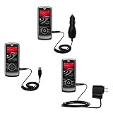 Deluxe Kit for the Motorola ROKR Z6M includes a USB cable with Car and Wall Charger - Gomadic Brand w/ TipExchange Technology