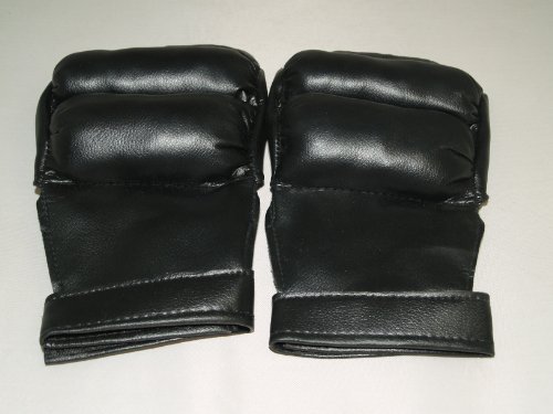 Fingerless Mixed Martial Arts Grappling Gloves - Black L
