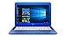 HP Stream 2016 Model 13.3-inch HD Laptop High Performance | Intel Dual-Core | 2GB RAM | 32GB SSD | 1 Year Office 365 | Bluetooth | WiFi | Windows 10 (Blue)