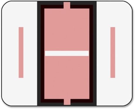 Smead BCCR Bar-Style Color-Coded Alphabetic Label, I, Label Roll, Pink, 500 Labels per Roll, (67079)