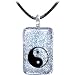 Holly Lynn Silver Yin Yang Dichroic Glass Necklace