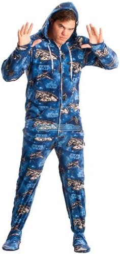 Jumpin Jammerz Star Wars Space Ships Footed Pajamas