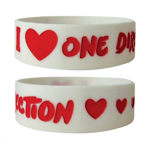 I Love One Direction Band One Inch Wristband Wide 1"