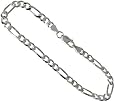 Sterling Silver 5.5 mm (3/16 inch) Figaro Chain, NICKEL FREE, All sizes available