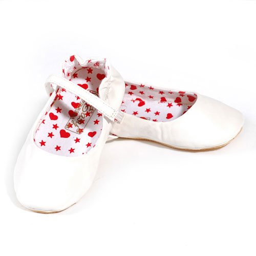 Easy USA Baby Girls Shoes White Dress Slippers Girl 1-4
