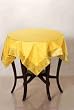 Yellow Sari Table linen /table cloth / Topper - Custom Made