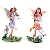 Flower Fairy with Glass Ball 2 Assorted (sold Separately)