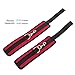 Ellis Black Bed Restraint System With Eye Mask Adjustable Mattress Bondage Restraints With Cuffs For Ankles and Wrists Fits Almost Any Size Mattress (Red)