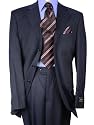~~ Limited Time Only ~~ Brand New Italian Super Merino Wool Super 140's Dark Navy Men Suit 3 Button Hand Tailored Suits for Pefect Fit and the Best Cut