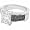 Sterling Silver Black Simulated Diamond CZ RING Size 10