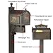 Antique mail box - Aluminum Personalized Door Panel Bronze 6.75'' x 9.5''