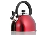 Prelude Metallic Cranberry 2.1 Quart Whistling Tea Kettle