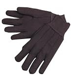 ANCHOR BRAND 1200 BROWN JERSEY COTTON GLOVES 9 Oz (PACK OF 12)