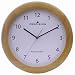 Precision MSF Radio controlled 31cm natural wood finish wall clock with full numeral markings and metal hands