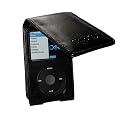 CHIP-i - 160GB iPod Classic Leather Flip Case - Black - For Apple iPod Video Classic